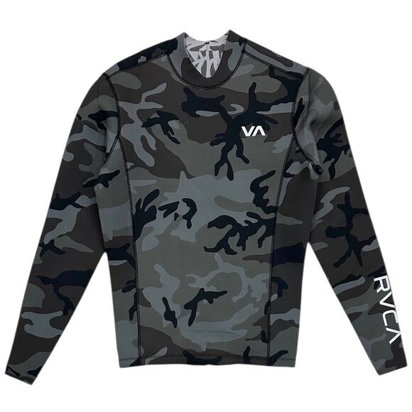 RVCA Men's Wetsuit Jacket 2mm Balance Long Sleeve Back Zip Surf Top in Small